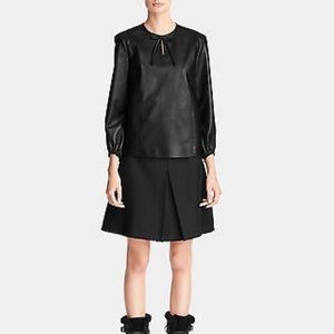 Coach Leather Top with Bow - Size 12 - NWT
